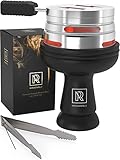 M. ROSENFELD Black Hookah Bowl Set Silicone – Premium Shisha Bowl Phunnel Hookah Bowl Black for...