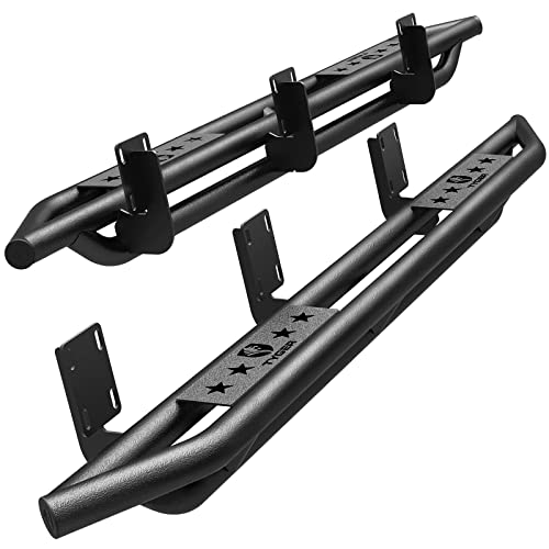 Tyger Auto TG-AM2F20298 Star Armor Kit for 1999-2016 Ford F250/350/450/550 Super Duty Super Cab | Textured Black | Side Step Rails | Nerf Bars | Running Boards