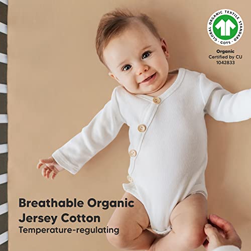 Keababies 2-Pack Organic Crib Sheets For Boys, Girls And Toddler Pillow With Pillowcase, Jumbo 14X20 - Jersey Fitted Crib Sheet - Soft Organic Cotton Toddler Pillows For Sleeping - Baby Crib Sheets #TOP3