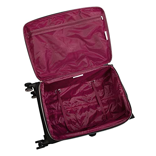 It Luggage Enliven 27" Softside Checked 8 Wheel Expander Spinner, Black #TOP1