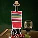 Ciieeo 1 Set Miniature Mexican Hat and Scarf Bottle Decorations Stylish Fiesta Decor for Mexican Independence Day Parties Cute and Fashionable Mini Hats with Striped Scarves