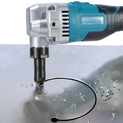 Grignoteuse en métal sans fil – Cisaille électrique haute puissance pour une coupe efficace des tôles d'acier et d'aluminium avec tête rotative