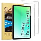 SPARIN 2 Pack Protection Écran en Verre Trempé pour Samsung Galaxy Tab A11+ / A11 Plus / A9+ / A9 Plus, 11 pouces, HD Clair Transparent, Dureté 9H avec, sans Bulles