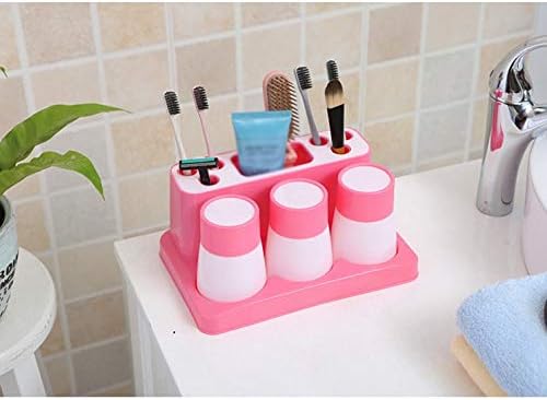 Multifunctional Toothpaste Cup Toothbrush Holder Two Three Creative Wash Brush Cup Bathroom Accessories Comb Holder