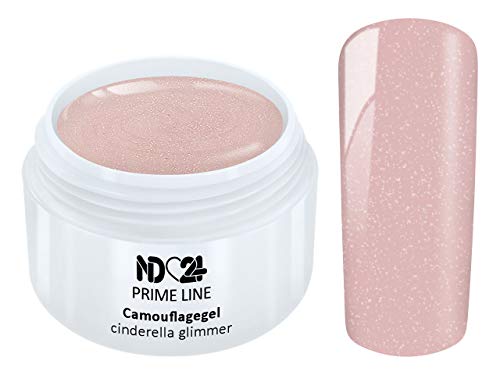 Prime Line - Uv Led Gel Make Up Camouflage Cinderella Glimmer Aufbau - Made in Germany - 5ml