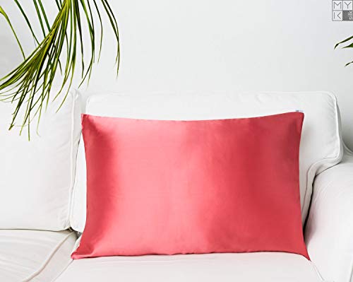 Myk seda – Natural de Seda Funda de almohada facial y para el cabello, 19 Momme, de profundidad sobre con cierre
