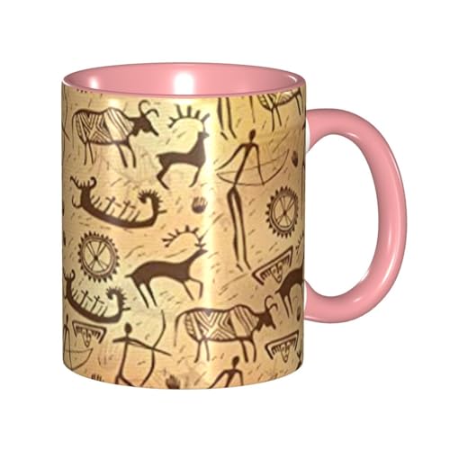 �΂̊G �}�O�J�b�v �R�[�q�[�J�b�v �ϔM�}�O �ۉ� �ϗ� 330ml ���H�J�b�v �e�B�[�J�b�v ������� �傫�� �~���N�R�b�v ���� Pink �ƒ�p ���蕨