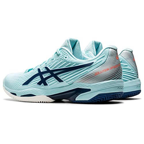 ASICS Solution Speed FF 2 Clay Tennis Shoes for Women - PU-Applied Upper - Supreme Bounce Clear Blue/Light Indigo 7.5 B - Medium3