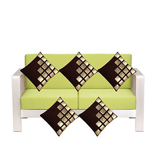 Solid Velvet Cushion Cover Standard Decoration Home Bedroom Set of 5 Pillowcase - Picture 7 of 15