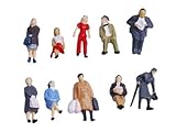 Gold Wing 24pcs HO Scale 1:87 Mix Painted Model Train People Figures