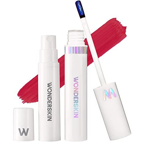 Wonderskin Wonder Blading Peel and Reveal Lip Stain Long Lasting Lip Tint, Transfer Proof Peel Off Lip Stain, Matte Lipstick Waterproof Lip Stick, Long Lasting Lipstick Lip Makeup (First Kiss)