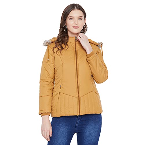 Image of VERO AMORE Women's Black winter wear full sleeve solid parka Jacket-2072A