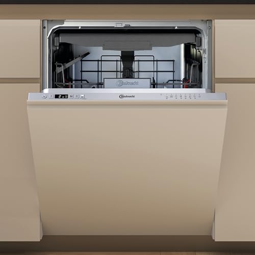 Bauknecht BK4IB14BN7LA0S Vollintegrierbarer Geschirrspüler/ 60 cm/ActiveDry – automatisches Türöffnungssystem/Startzeitvorwahl/Vollwasserschutz/Rapid 50° - sauber im Handumdrehen/Option MultiZone