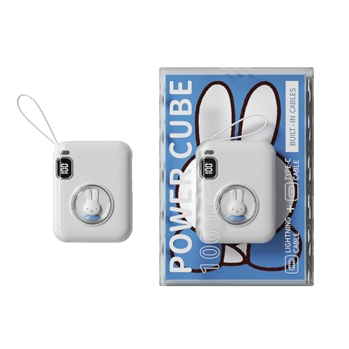 MIPOW x Miffy 20W Power Bank w/Smart Magic Dual Cables (White-Blue)