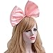 Bow Headband Bowknot Hair Bands Big Bow Halloween Hair Hoop Women Girls Bow Hairband Party Decoration Headdress Cosplay Costume Headwear Handmade Headpiece Christmas Hair Accessories 1 Pack Pink