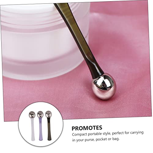 FRCOLOR 3 Pecas massageador de olhos bola de rolo de creme para os olhos varinha massageadora facial