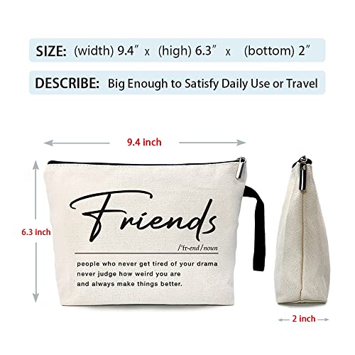 Zhantuone Cosmetic Bag，Friends Always Make Things Better，Best Gift For Friends，Friendship Birthday Gift，Friends For Women Birthday Gifts，Friendship Gifts，Friend Birthday Gift #TOP3