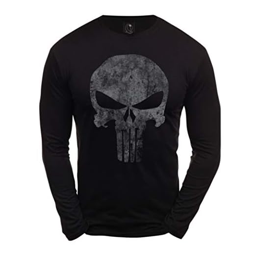 Quaint Point Punisher Herren Kurzarm T-Shirt Lange Ärmel KLSDV6 (XL)