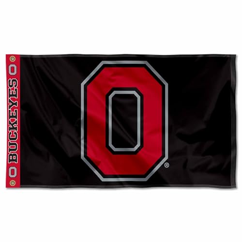 College Flags & Banners Co. Ohio State Buckeyes Printed Header 3x5 Foot Banner Flag