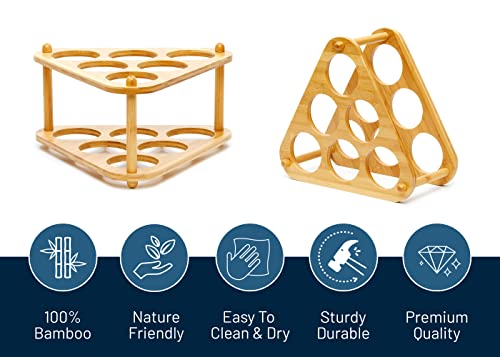 RoyalHouse Bamboo Countertop Wine Rack