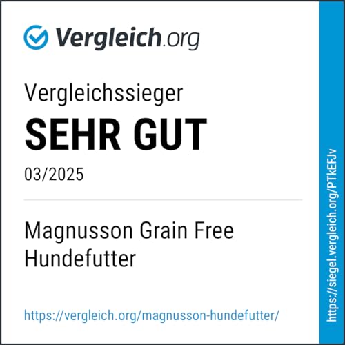 MAGNUSSONs Grain Free (1 x 14kg) - Getreidefreies Hundetrockenfutter für Erwachsene Hunde Aller Rassen - Alleinfuttermittel - Hoher Anteil an frischem Fleisch, Ofengebacken