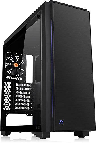 Thermaltake Versa C23 RGB Tempered Glass SPCC ATX Mid Tower Tt LCS Certified Gaming Computer Case with Riing Sync RGB Capable CA-1H7-00M1WN-00