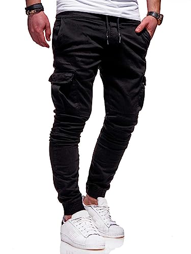 Men's Slim Fit Cargo Pants Tapered Running Joggers Work Travel Pants Workout Streetwear Trousers for Men Fashion