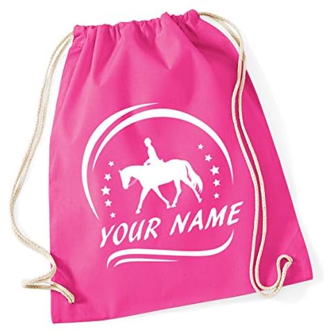 Hippowarehouse Personalised Horse Riding Gym Bag Cover