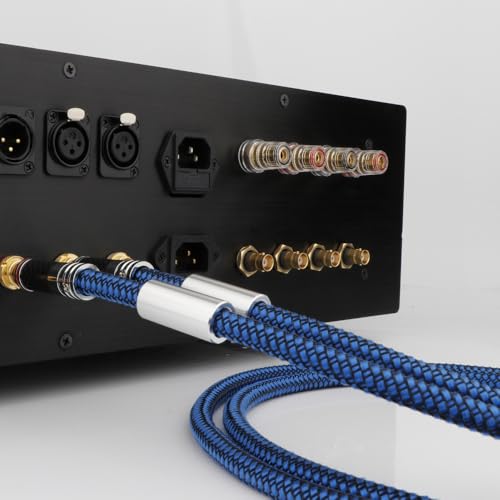 Câble 2RCA à 2RCA Whltzf 4CORE en argent pour ampli - 2
