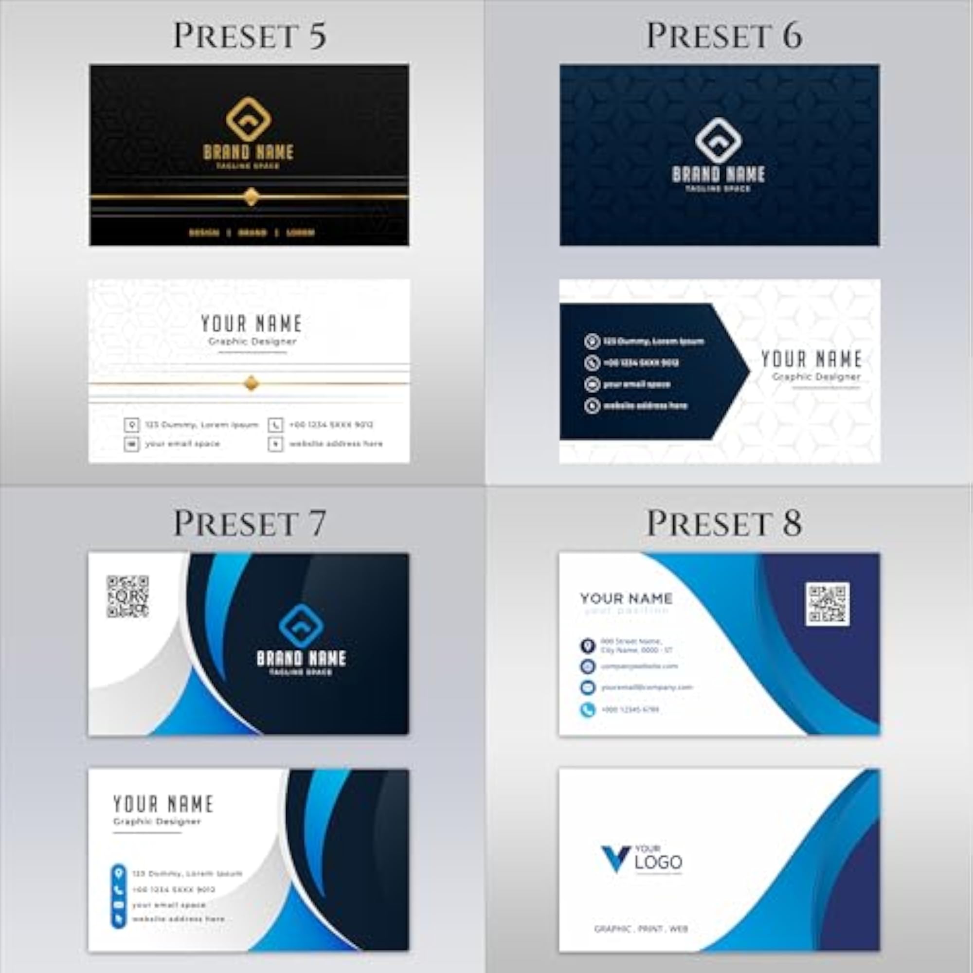 Visiting Cards, 300 GSM, Matt Finish, Two Side Printing (200 Pcs)