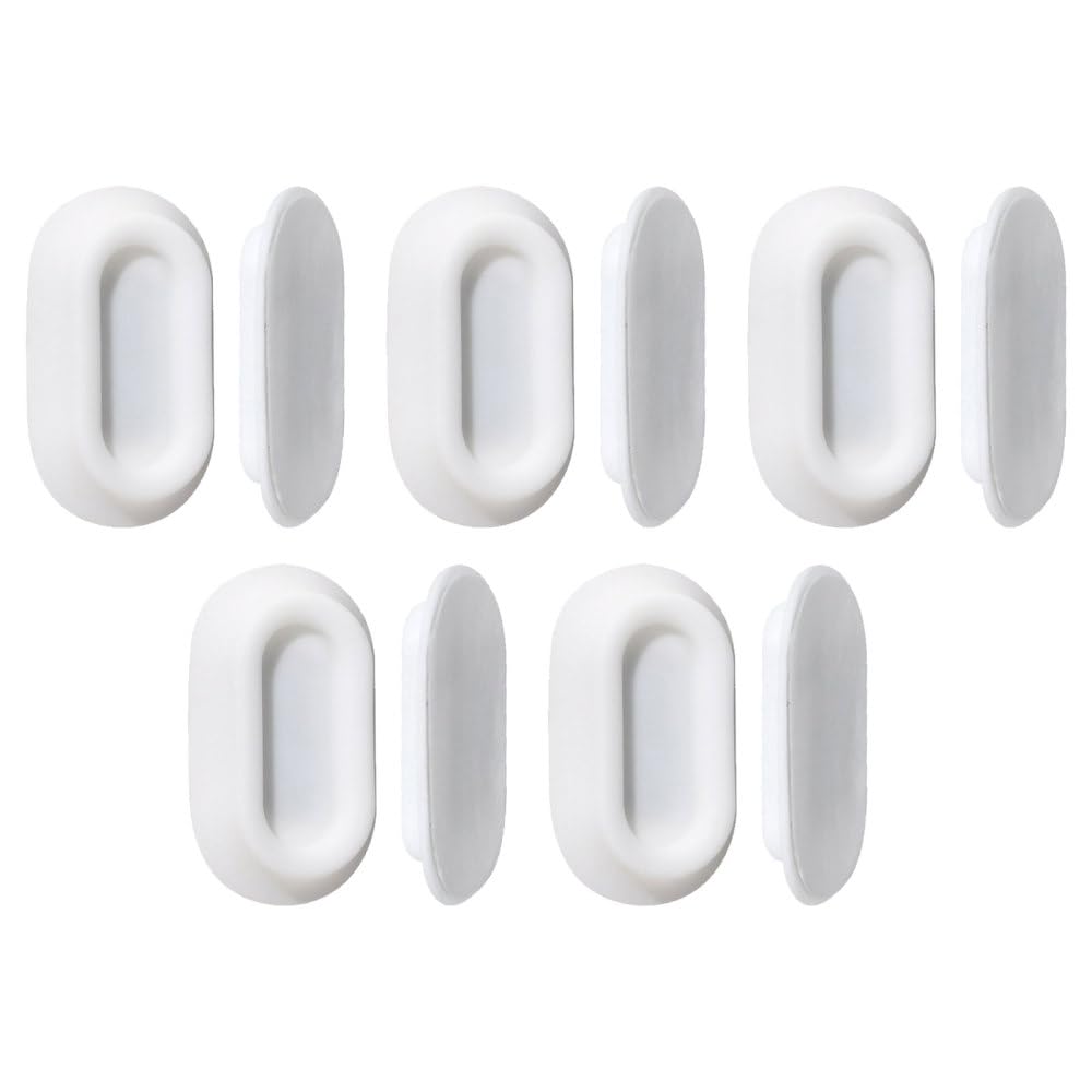 Bdkmms White Magnetic Remote Control Holder, 5Pcs Self-Adhesive Remote Control Wall Mount Silicone Electric Toothbrush Hangers For Bathroom Kitchen Living Room
