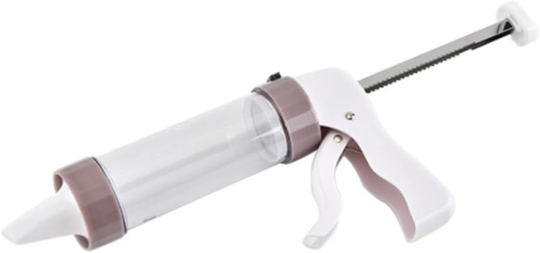 Ergonomic Baking Tool White Piping Extruder Kit for Cookies Cake Decorating Supplies