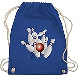 Das mit Bowlingpins und Bowlingkugel verzierte Motiv eignet sich perfekt zum Sport und ist ein Pflichtkauf für alle Kinder