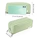 iSuperb Large Capacity Pencil Case 3 Compartment Pencil Pouch Special Pen Bag for School Teen Girl Boy Men Women (Green)