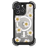 CASETiFY ウルトラバウンス MagSafe対応 iPhone 15 Pro Max ケース [MIL規格準拠 (10x MIL-STD-810G) / 10mからの落下試験をクリア / MagSafe に対応] - Daisy by Katie-s Collective - クリア ブラック