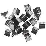 KAILIKETIY 20 Stück Faderknöpfe aus Kunststoff für Mischpult Schieberegler Potentiometer Knöpfe Schwarz Leicht Bedienbar Minimalistisches Design für Konsole und Musikstudio