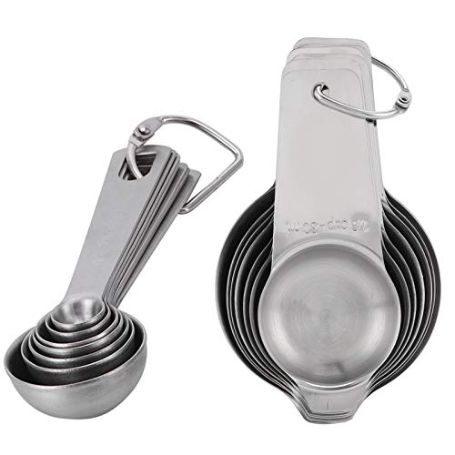 Colheres de medição, colher de sopa, 14 peças/conjunto de colheres medidoras de aço inoxidável, conj