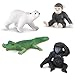 Safari Ltd. Zoo Babies TOOB - 11 Figurines: Zebra, Panda, Hippo, Chimpanzee, Rhino, Alligator, Gorilla, Elephant, Tiger, Polar Bear, Giraffe - Educational Toy Figures For Boys, Girls & Kids Ages 3+