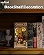 Rolife Book Nook Kit Buchstützen DIY Miniatur Haus 3D Puzzles Holz Book Nook Diorama Modelbau für Erwachsene Modellbausatz Weihnachten Geburtstag Geschenke (Buchhandlungen)