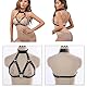 WENTPOL Punk Leder Geschirre Harness BDSM Damen sexy Brust Fesselgurt Harness Body Brustgurte Cupless Lingerie Fesseln Sexspielzeug Sexy Dessous Bondage Cosplay Club Kleidung Erotik Korsett Bikini