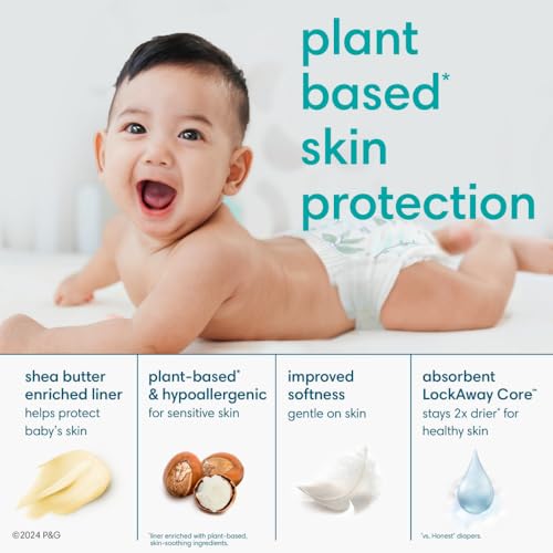 Pampers KUKIUUBK Pure Protection Diapers Newborn - Size 0, 128 Count, Hypoallergenic Premium Disposable Baby Diapers thumb #1