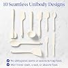 GIR: Get It Right 10-Piece Silicone Essentials Kitchen utensils set - Ladle, Spatula, Flip, Spoon & Spoonula - Non toxic cooking utensils for Nonstick Cookware, Cooking and Baking - Cream #2