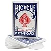 Magic Makers Bicycle Stripper Deck with 10 Bonus Tricks (Blue) - Tapered Magic Trick Deck