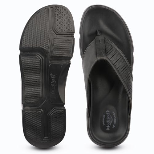 Image of Medifeet SoftWalk Men's Orthopedic Slippers | Soft Comfortable Cushion Sole