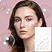 4 Sheet Face Gems for Women, Self-Adhesive Face Rhinestones Jewels Stick on, Acrylic 3D Heart Butterfly Rose Face Gems Stick on for Makeup Tattoos, Eye, Hair, Body, Crafts, Halloween Festival Decor