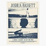 Joshua Bassett Crisis Secret Set Me Free Poster Window Water Bottle Bumper Sticker Decal 5"
