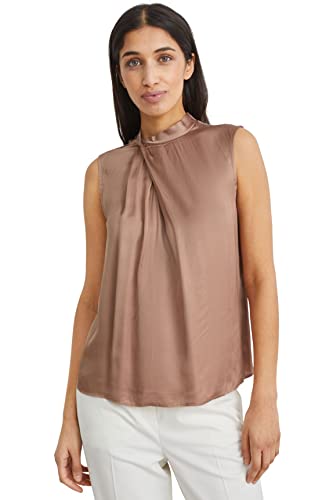 C&A Damen Bluse Unifarben beige 42