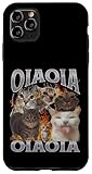 grafica bootleg meme di oia oia funny cat custodia per iphone 11 pro max