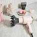 Wavytalk Hair Dryer with Diffuser, Blown Away Ionic Blow Dryer for Curly Hair with Comb, 1875W Fast Drying Hair Dryer with Ceramic Technology, 3 Attachments for All Hair Types, Light and Quiet, Pink