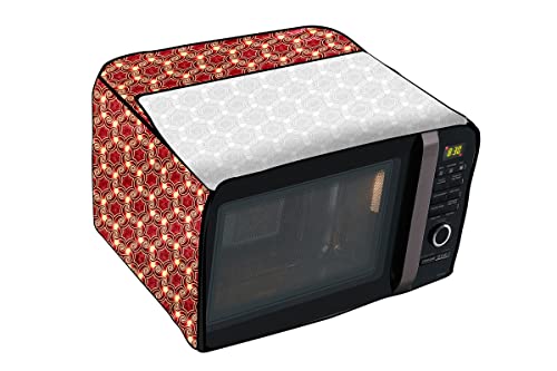 Image of Stylista PVC Microwave Oven Cover for LG 21 L Convection MC2146BP, Packed Pattern Multicolor